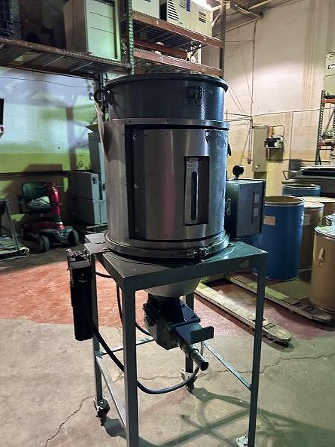 Used Thoreson McCosh Compressed Air Dryer w/hopper on cart
