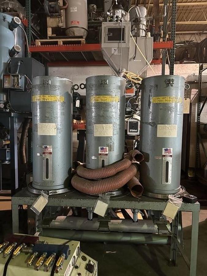 Used 3) Thoreson McCosh 100 lb. Non-Insulated Hoppers on stand