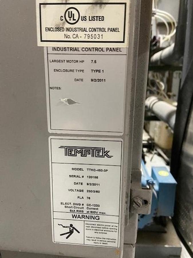 Used Temptek 45 Ton Tower Cell System
w/Tower, pump tank station & water treatment system