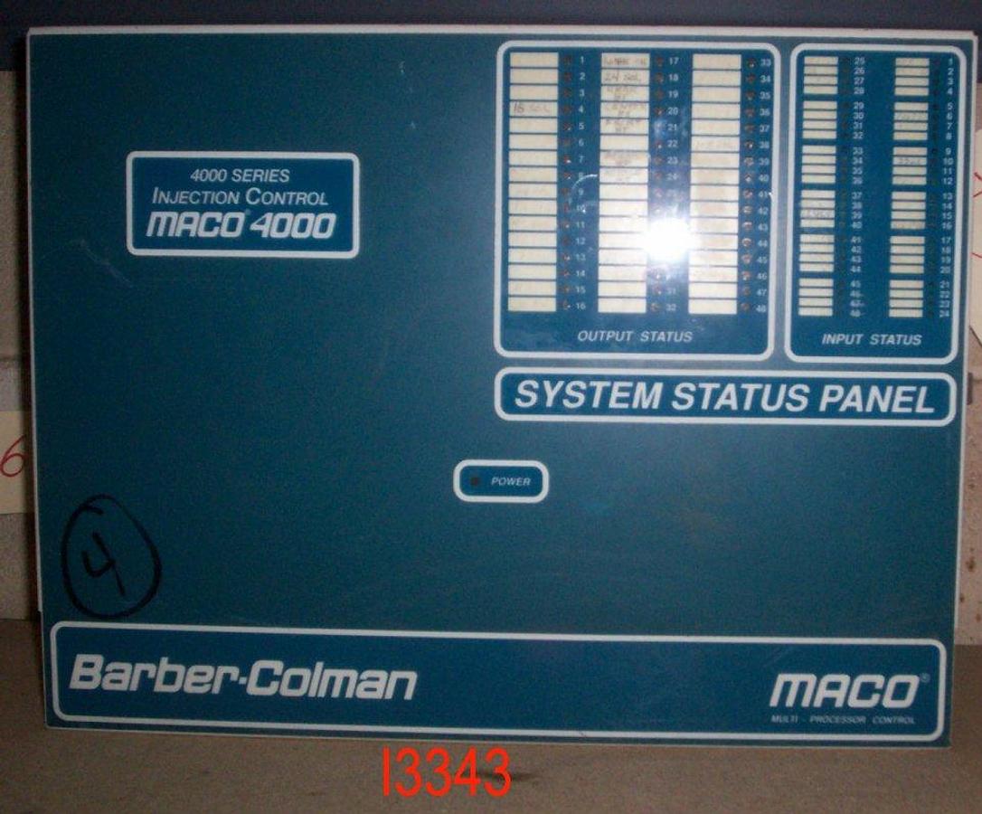 Used Barber Coleman MACO 4000 Sys. Status Pnl