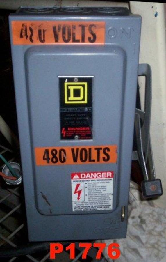 Used sQARE d 30AMP 600VAC 3PH 20HP MAX