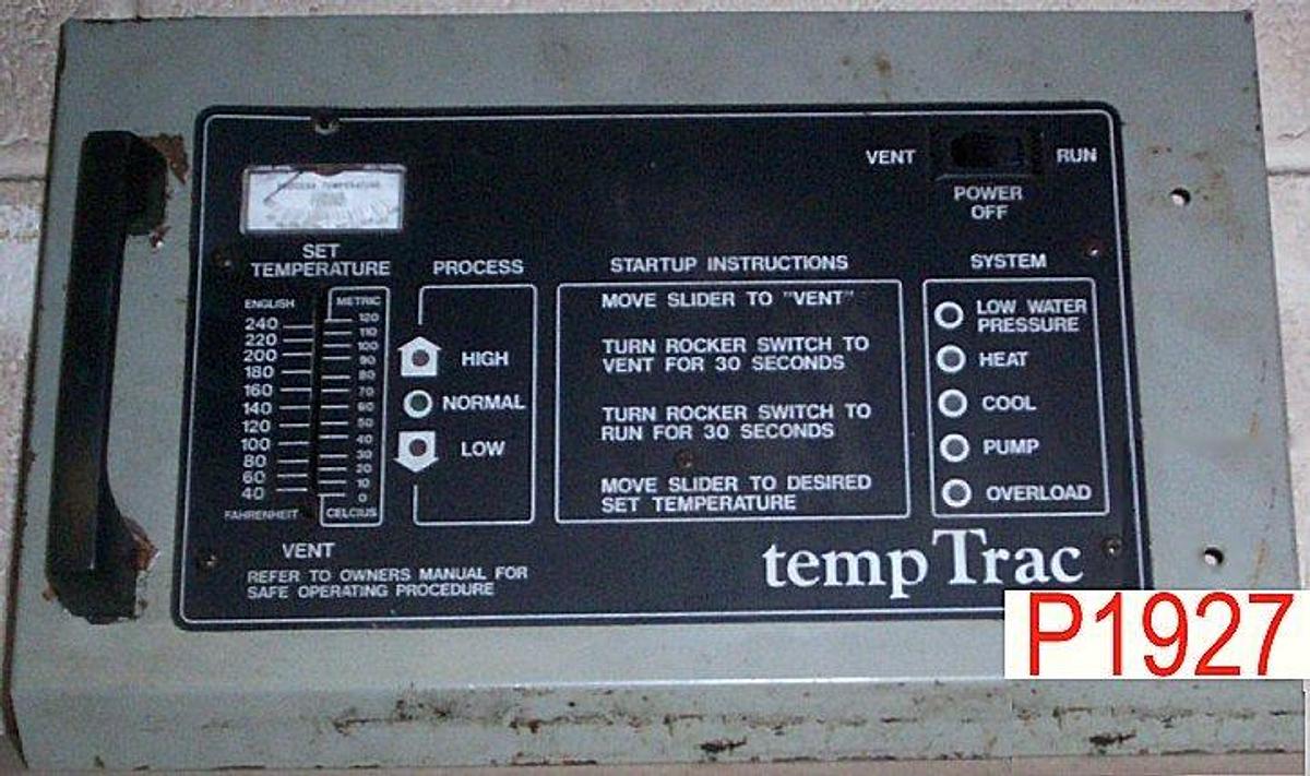 Used TEMP TRAC TEMP. CONTROL PANEL