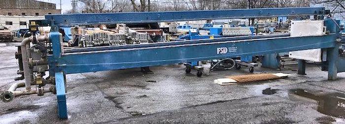 Used 115 CU. FT. FILTRATION AND SEPARATION DYNAMICS FILTER PRESS - 1200 MM