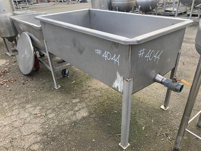 Used 120 Gallon Rectangular Stainless Steel Tank