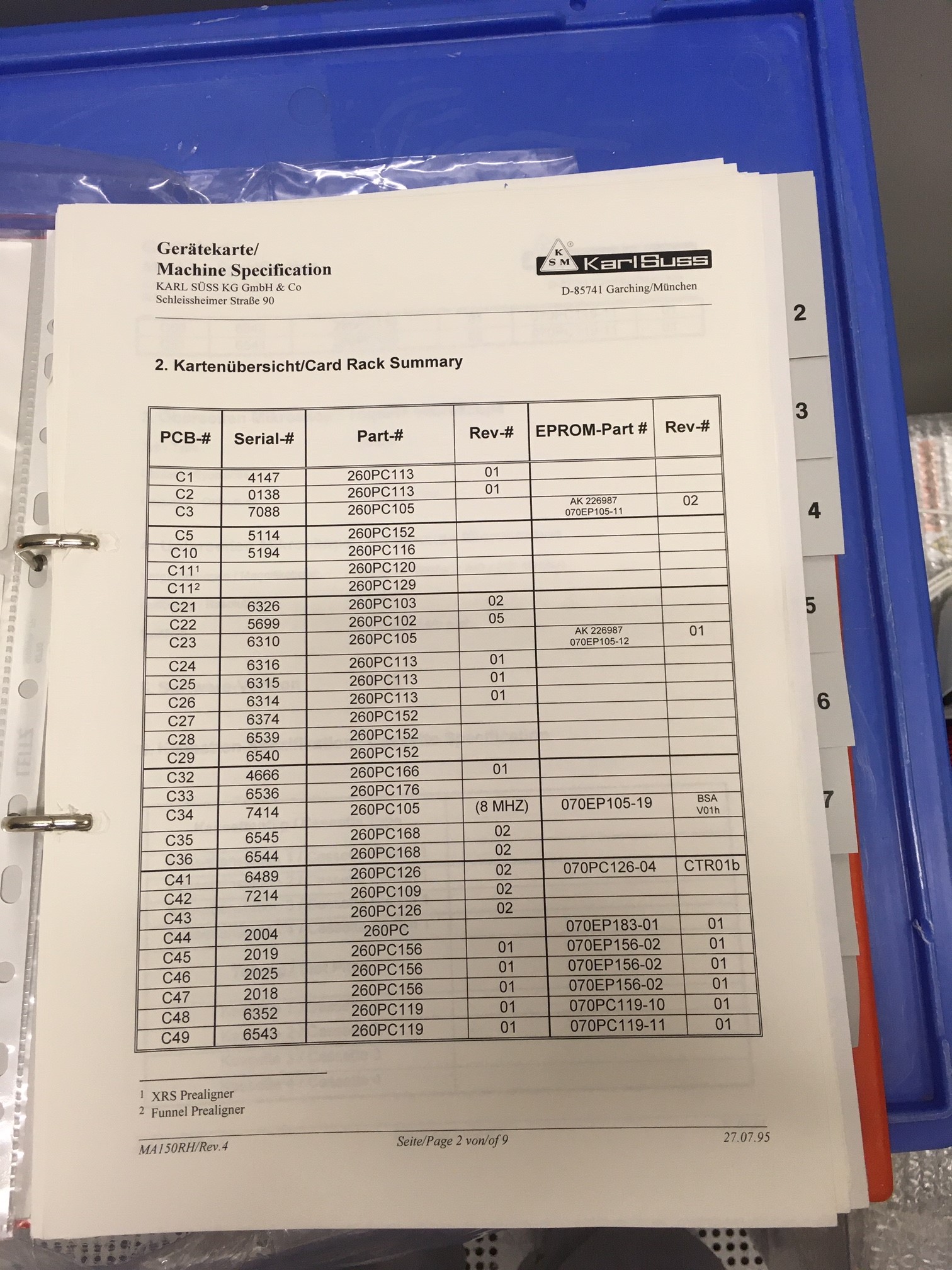 Used Suss MA 150M/BSA  4in and 6in