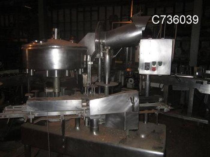 Used Filler, Bottle, 10-valve, Rotary, Fogg, S/st, 3/4 HP, #C736039