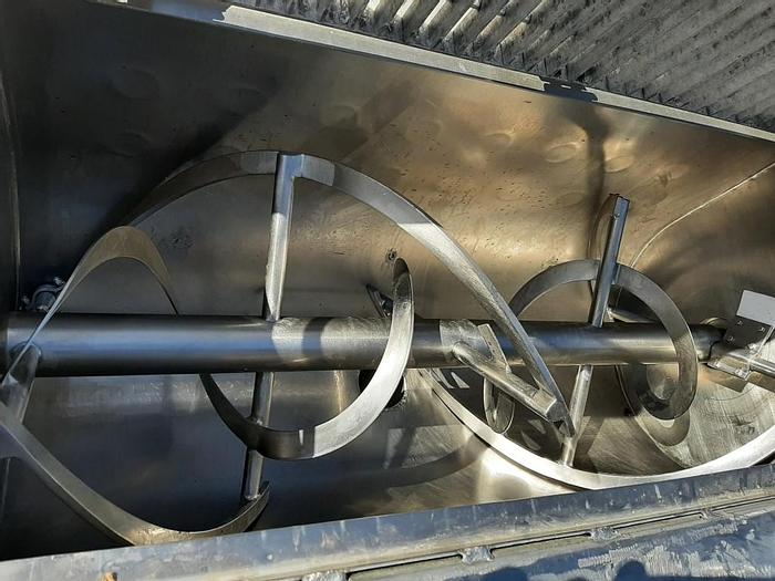 Used Mixer, Ribbon, 10 CF, 304 S/st, Jkt, 5 HP, #S742491