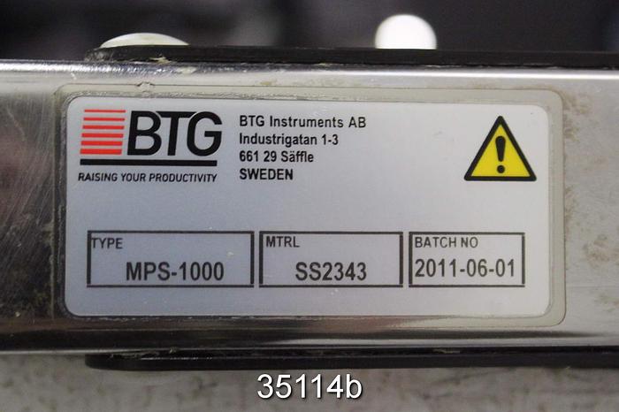 Used BTG Pulptec MPS-1000 Sample Valve #35114