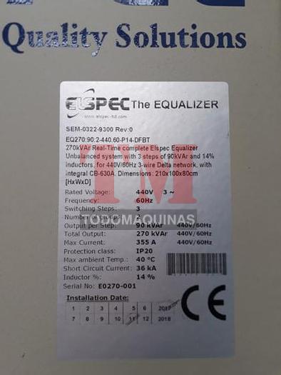 Used 2017 ELSPEC EQ270:90 Real - Time Equalizer Power factor