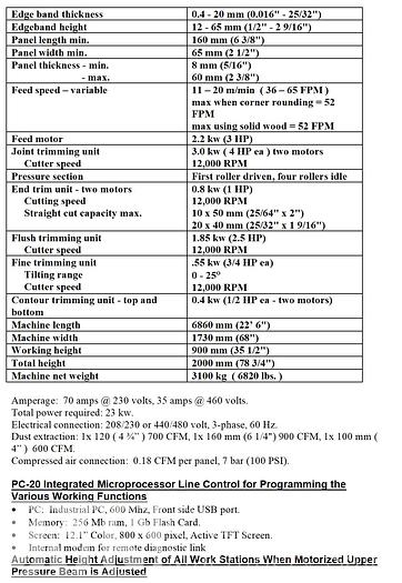 Used 2007 Brandt KDF-970 Edgebander