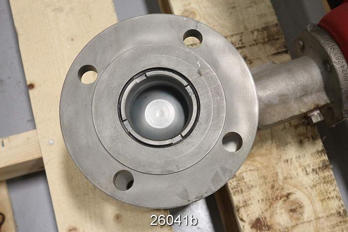 Used Masoneilan 35-35212 Control Valve, 3", Camflex Ii, 316 Ss Body, 316 Ss Seat, 316 Hf Plug, 135 Cv, Masoneilan Pneumatic Positioner, Class 150 Body, Flanged, Air To Open #26041