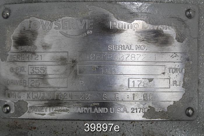 Unused Flowserve 3x4x12 Pump #39897