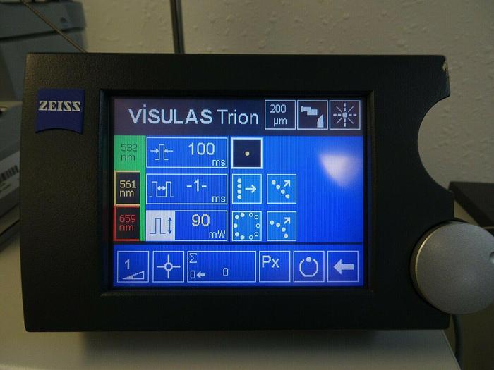 Used ZEISS Visulas Trion MultiColor Green, Yellow & Red Laser W/ LSL Slit Lamp