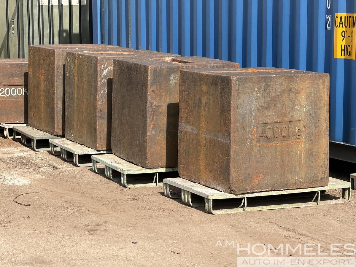 Used Steel Load Test Weights with Lifting Eyes