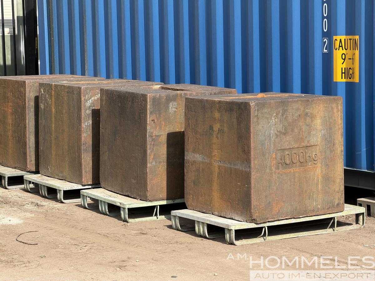 Used Steel Load Test Weights with Lifting Eyes