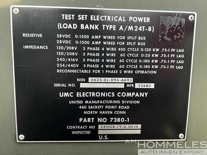 Used LOAD BANK TYPE A/M24T-8
