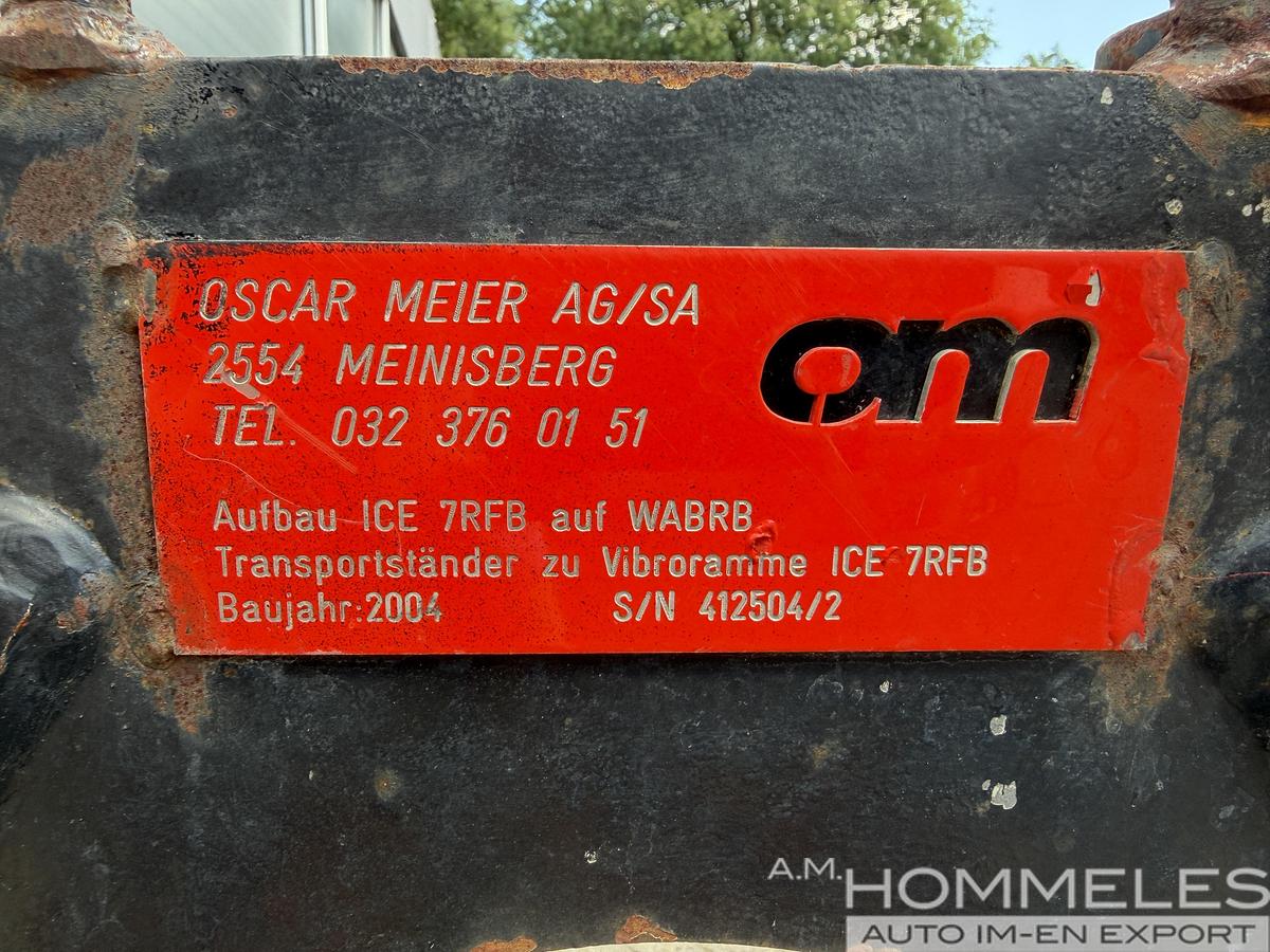 Used Transport support for the ICE vibratory hammer