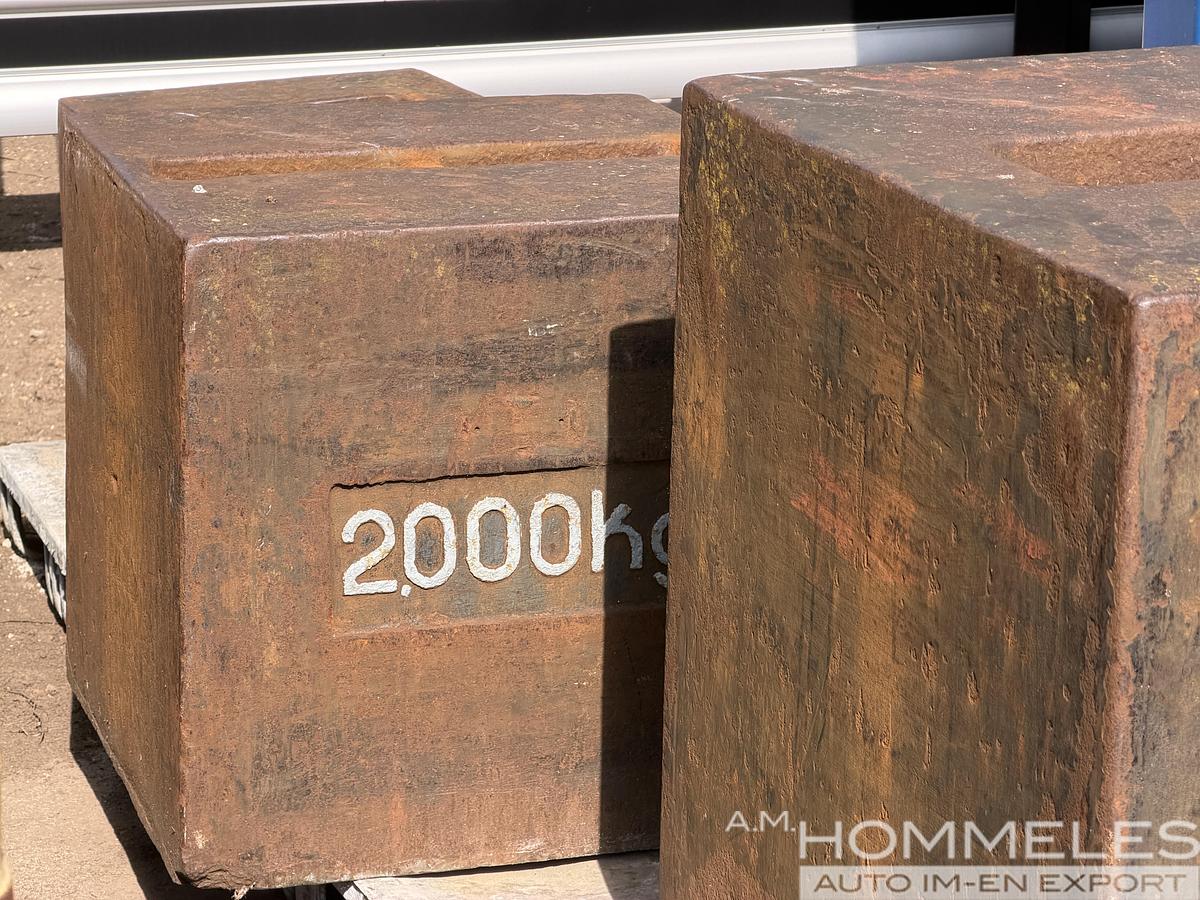 Used Steel Load Test Weights with Lifting Eyes
