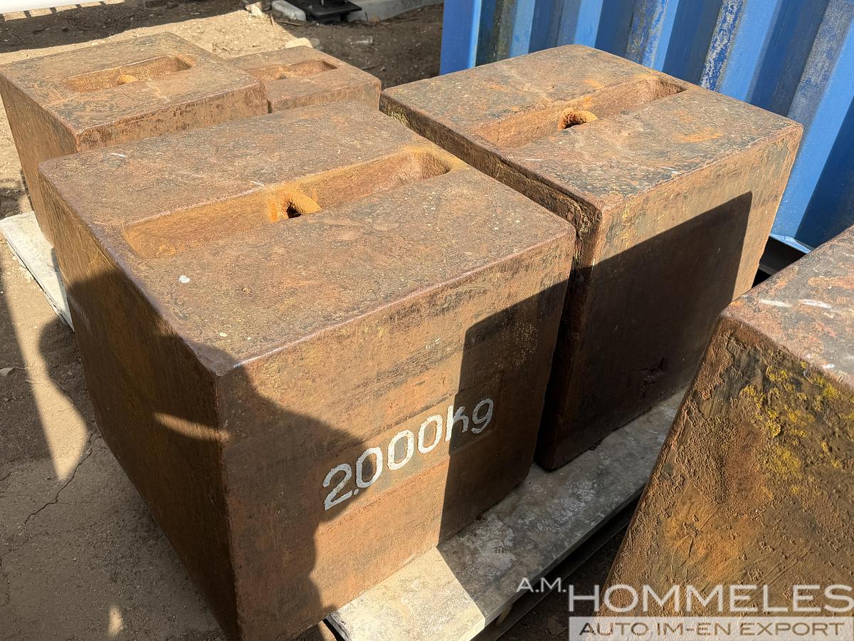 Used Steel Load Test Weights with Lifting Eyes
