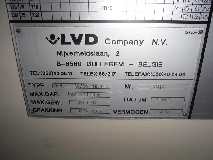 Gebraucht PLOOIBANK LVD 40 ton 2m