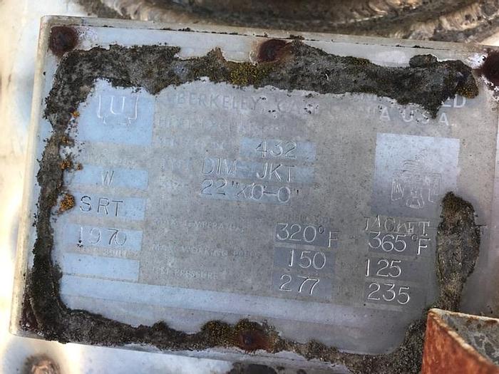 Used Digester, Processor, 304 S/st, 22" X 10", Oscar Krentz, #Z265550