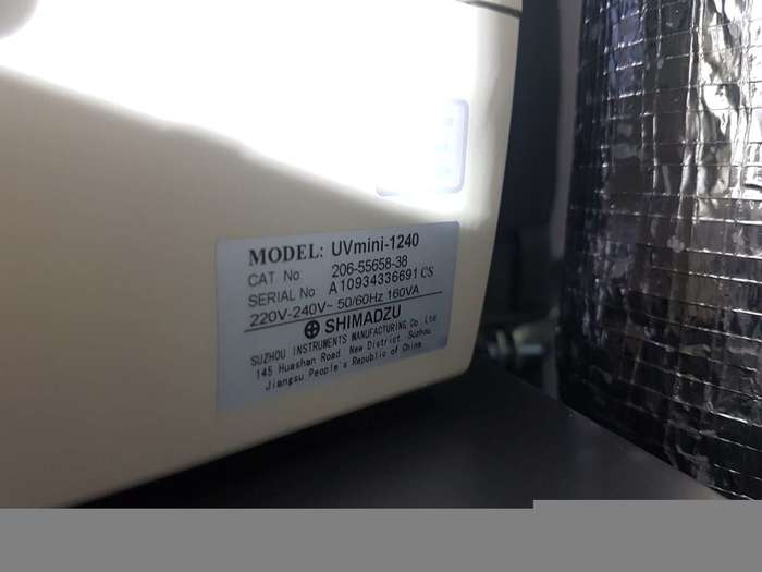 Used SHIMADZU UVmini-1240 Spectrometer