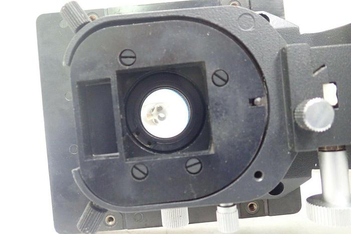 Used Leitz Wetzlar Germany As 0.90 Microscope Condenser w/ Stand, Stage & Nosepiece