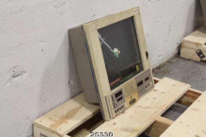 Used Taylor Instrument FULSCOPE Combustion  Engineering Taylor Fulscope Er/C Chart Recorder, Two Loops Digital Display #25330