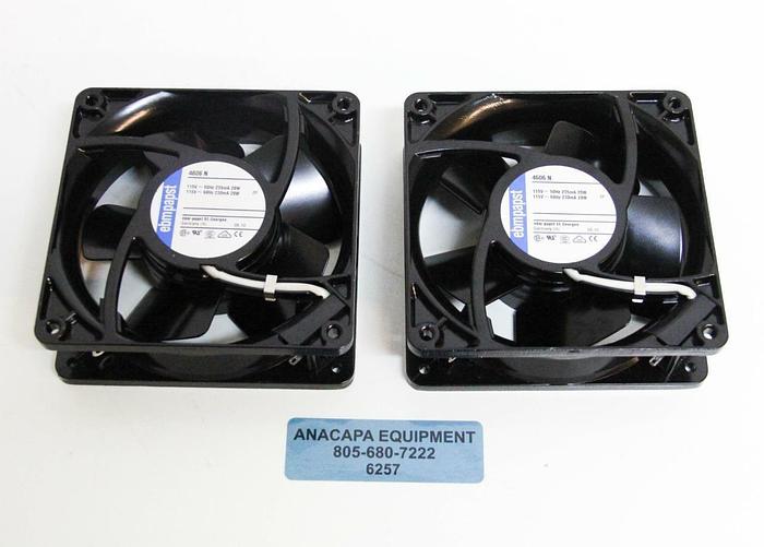 Used Ebmpapst Axial Flow Colling Fan 4606N 115V 2650 RPM NEW LOT OF 2 (6257)