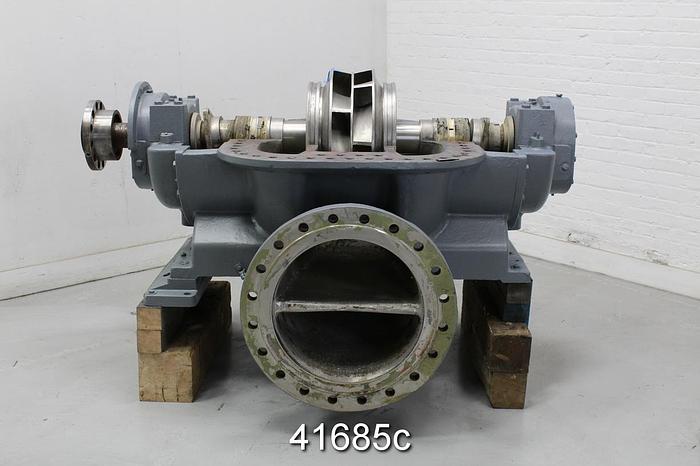 Used Sulzer ZUU-50 Double Suction Fan Pump, 20x24, Stainless Steel #41685