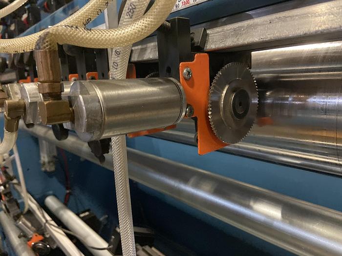 Used 60" ROSENTHAL SLITTER REWINDER MODEL SW5-DUBSHEWWG-PLO W/ SCORE SLITTING