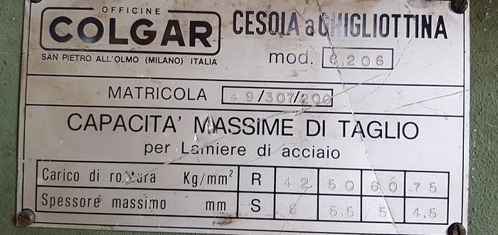 Usato Cesoia COLGAR C.206