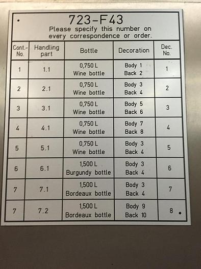 Used Labeler, Krones, Universella, Front&Back, Glue, Wine Bottles #C740300