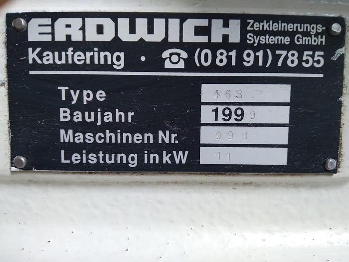 Gebraucht 1999 Erdwich EAZA 463-856-10 Zweiwellenzerkleinerer / Shredder