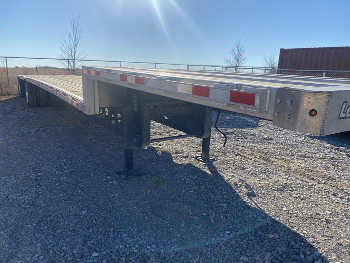 Used 2019 Manac step deck speed axle trailer 48 ft aluminum