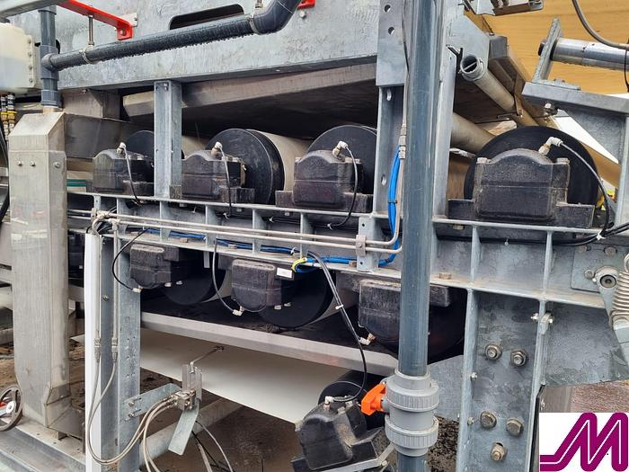 Used Simon Hartley 8 Roller Sludge Thickening & Dewatering Belt Press AS-H