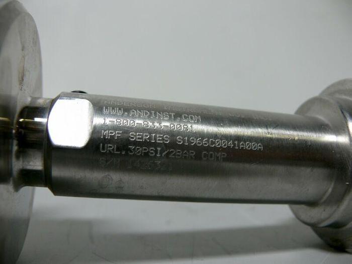 Used Anderson Instruments MPF Series 30PSI 2Bar Pressure Transmitter & Display