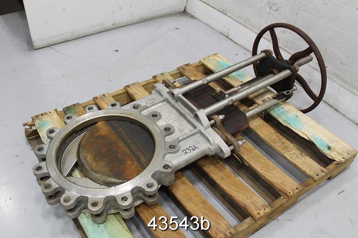 Used True Line 16" V-Port Hand Operated Knife Valve #43543