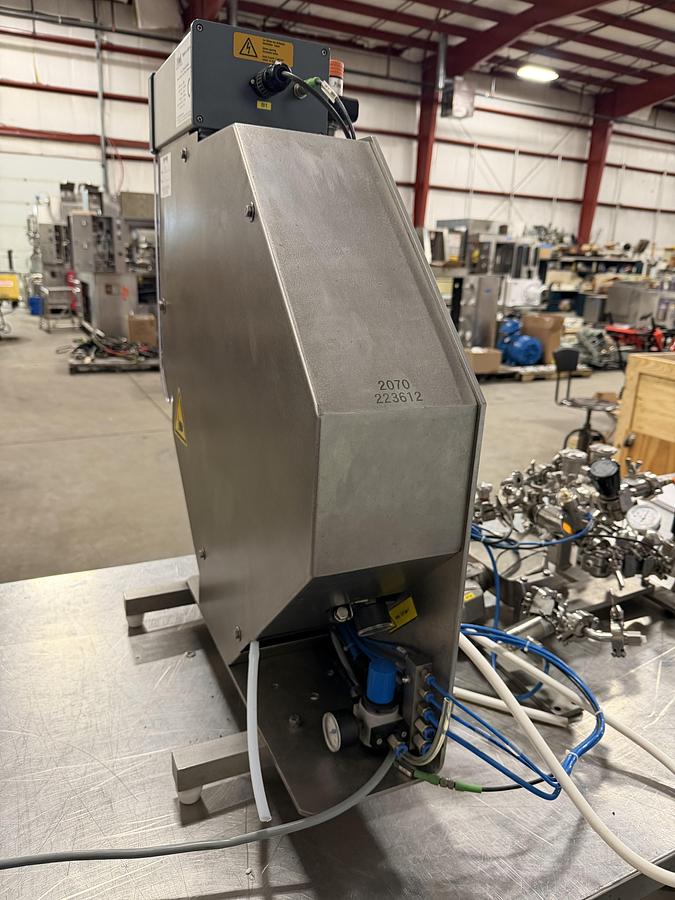 Used Plumat Plumatex BFM 007 IV Bag Filling & Sealing Machine