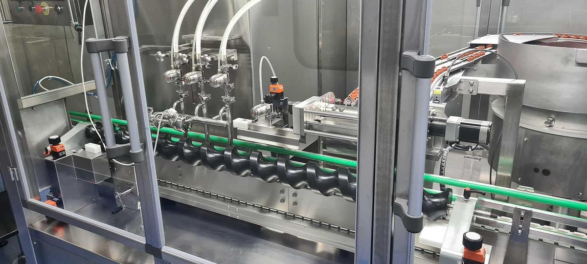 Used Glass Bottle Filling, Capping, & Terminal Sterilization Line for LVP