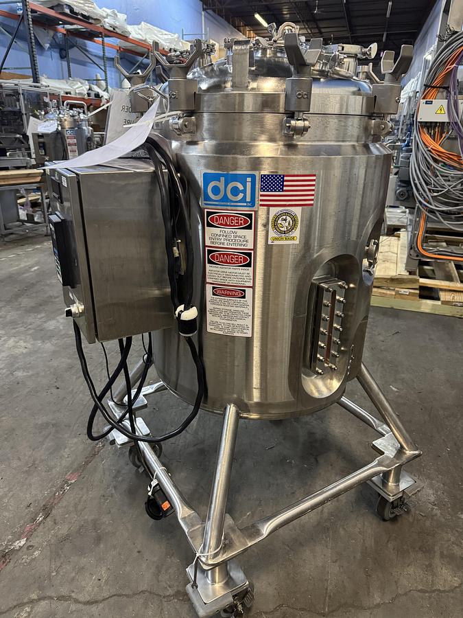 Used DCI 200 Liter Jacketed Stainless Steel Mixing Tank
