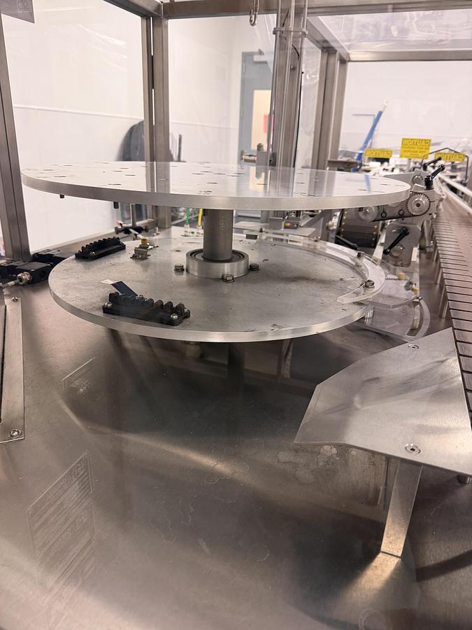 Used Serac Model R24V12/1080 Monobloc Rotary Bottle Filler/Capper