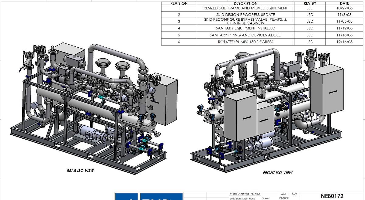 Used WFI Distribution / Heat Exchanger System