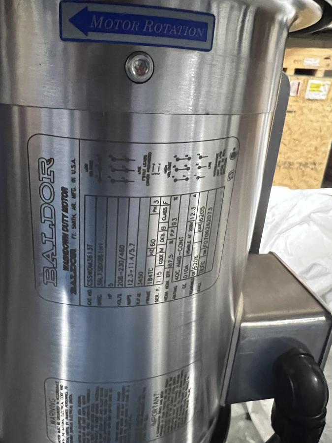 Used Scott Turbon PHRSL2-5 High Shear Mixer