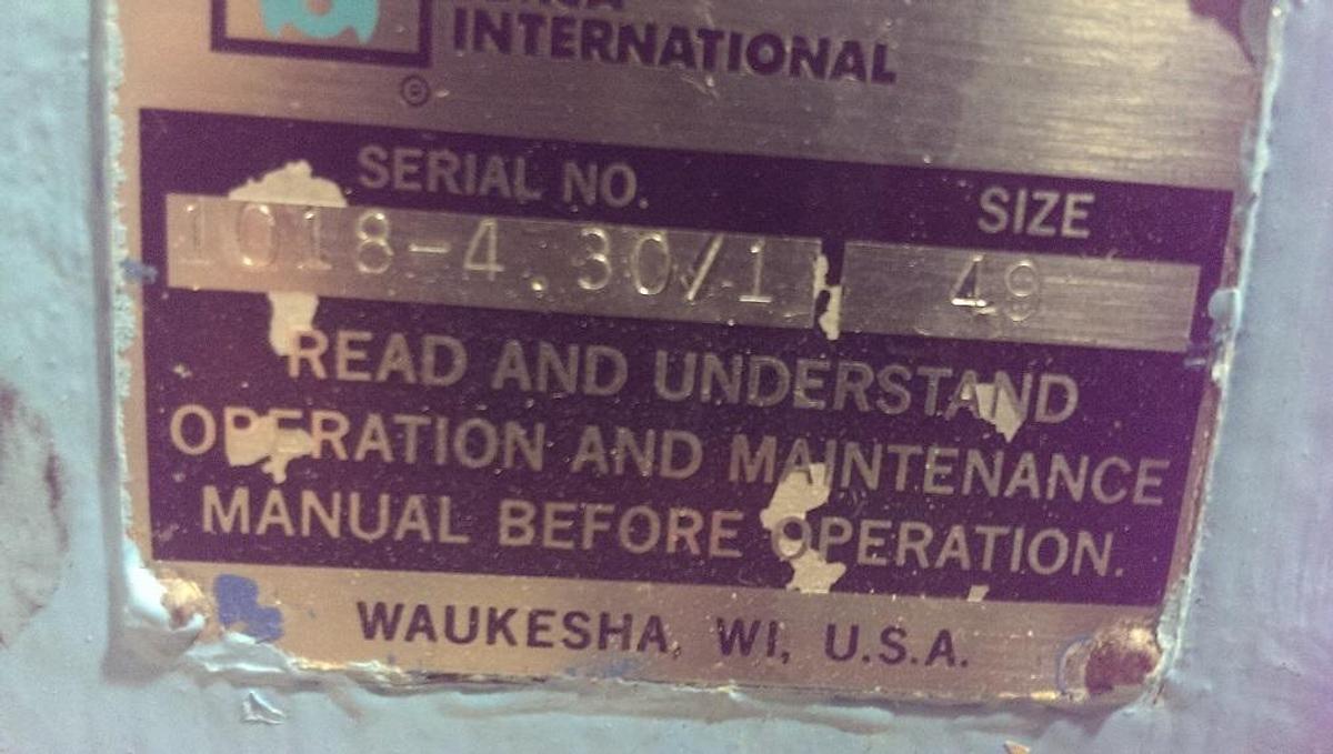 Used Waukesha Lobe Pump