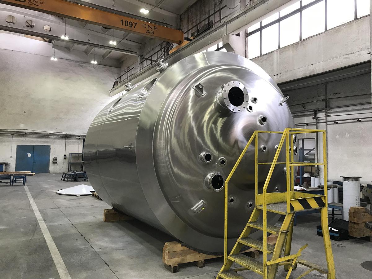 Used Never Used Schwarte Processing 25,500L Jacketed Mixing Vessel