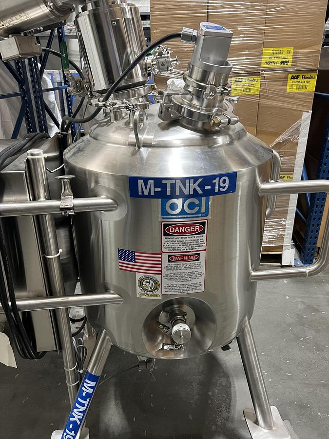 Used DCI 100L Jacketed Mobile Mixing Tank
