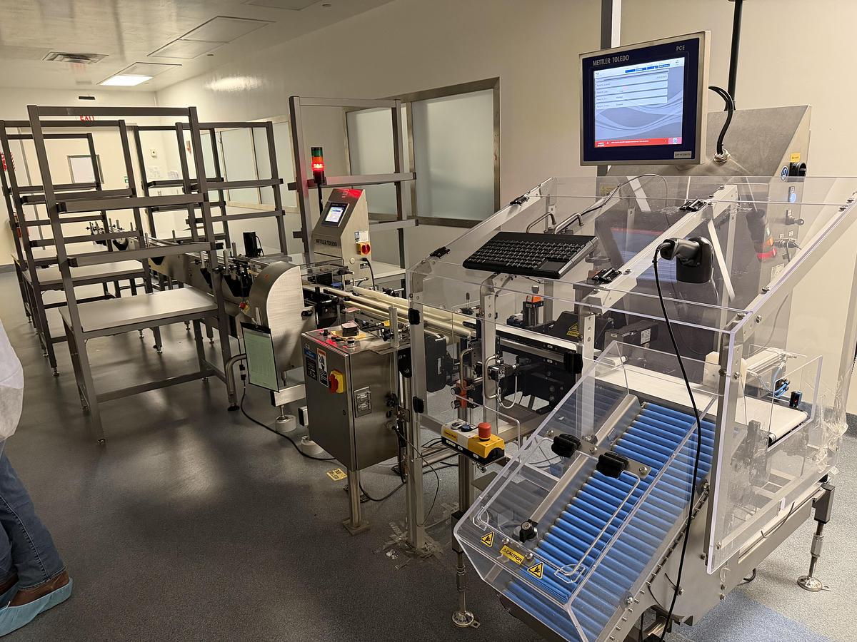 Used Vial Labeling & Packaging Line