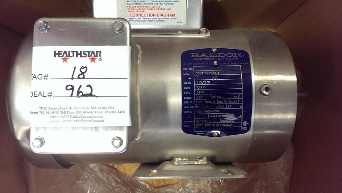 Used Baldor Electric Motor (NEVER USED)