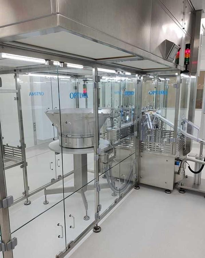 Used Optima FlexoFill EK321 Syringe Filling Line